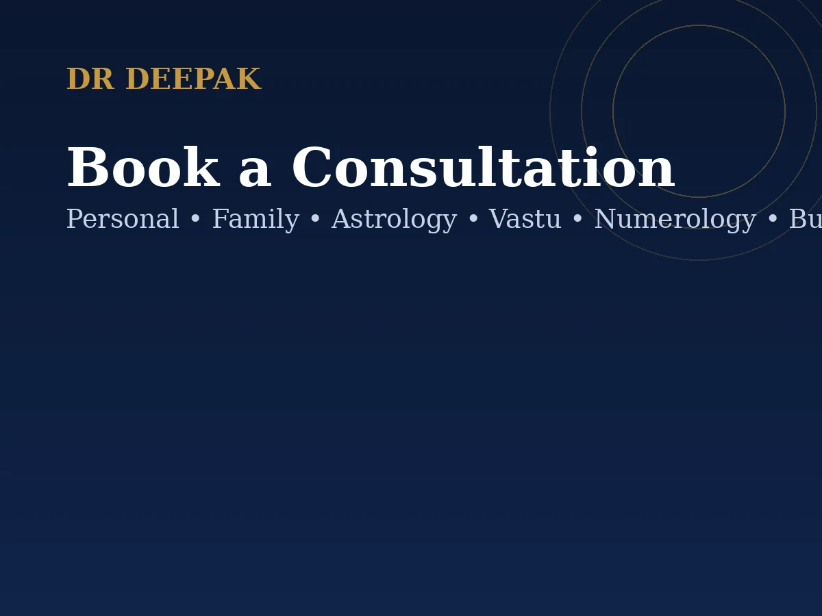 Dr Deepak consultation services